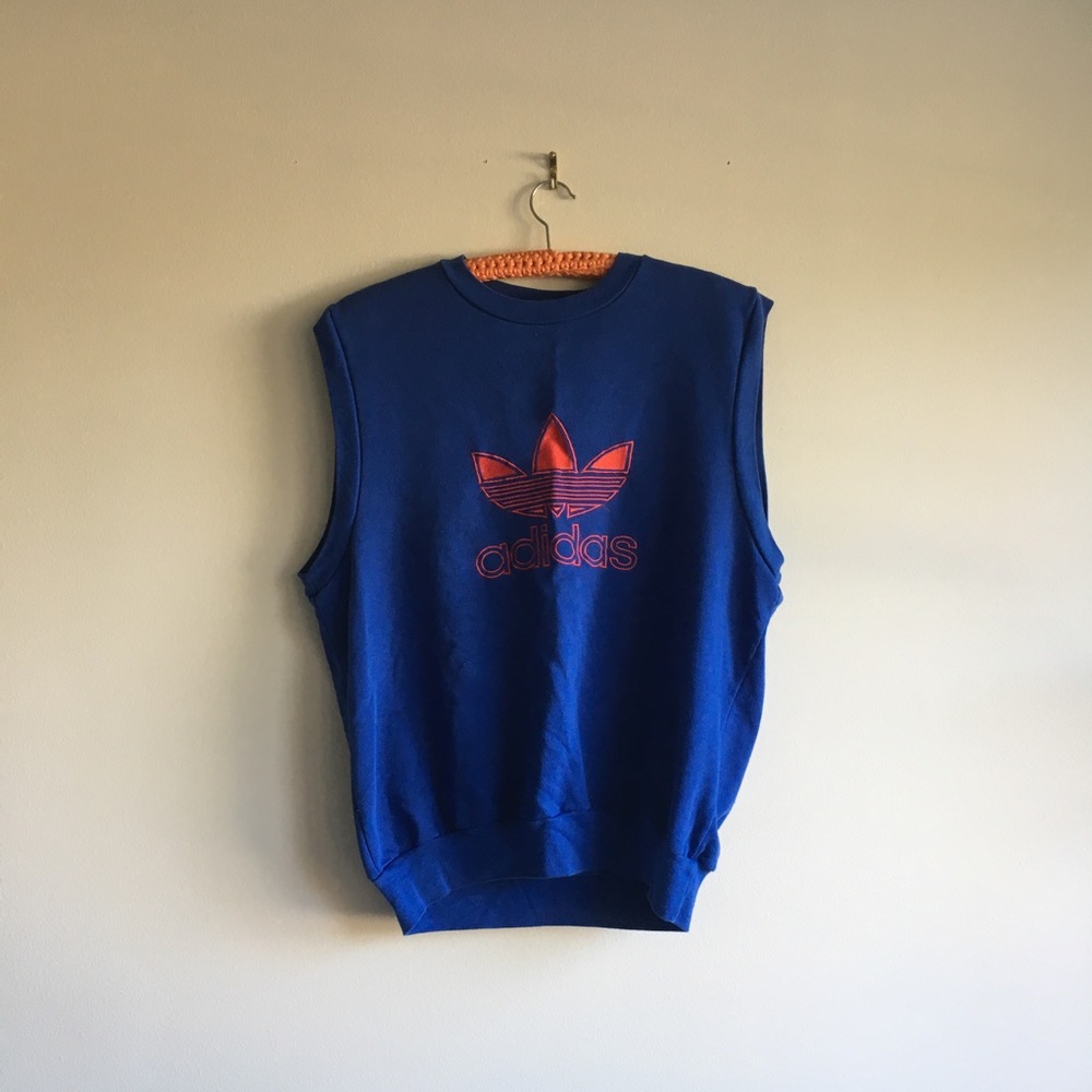 VINTAGE Adidas Sleeveless Crewneck